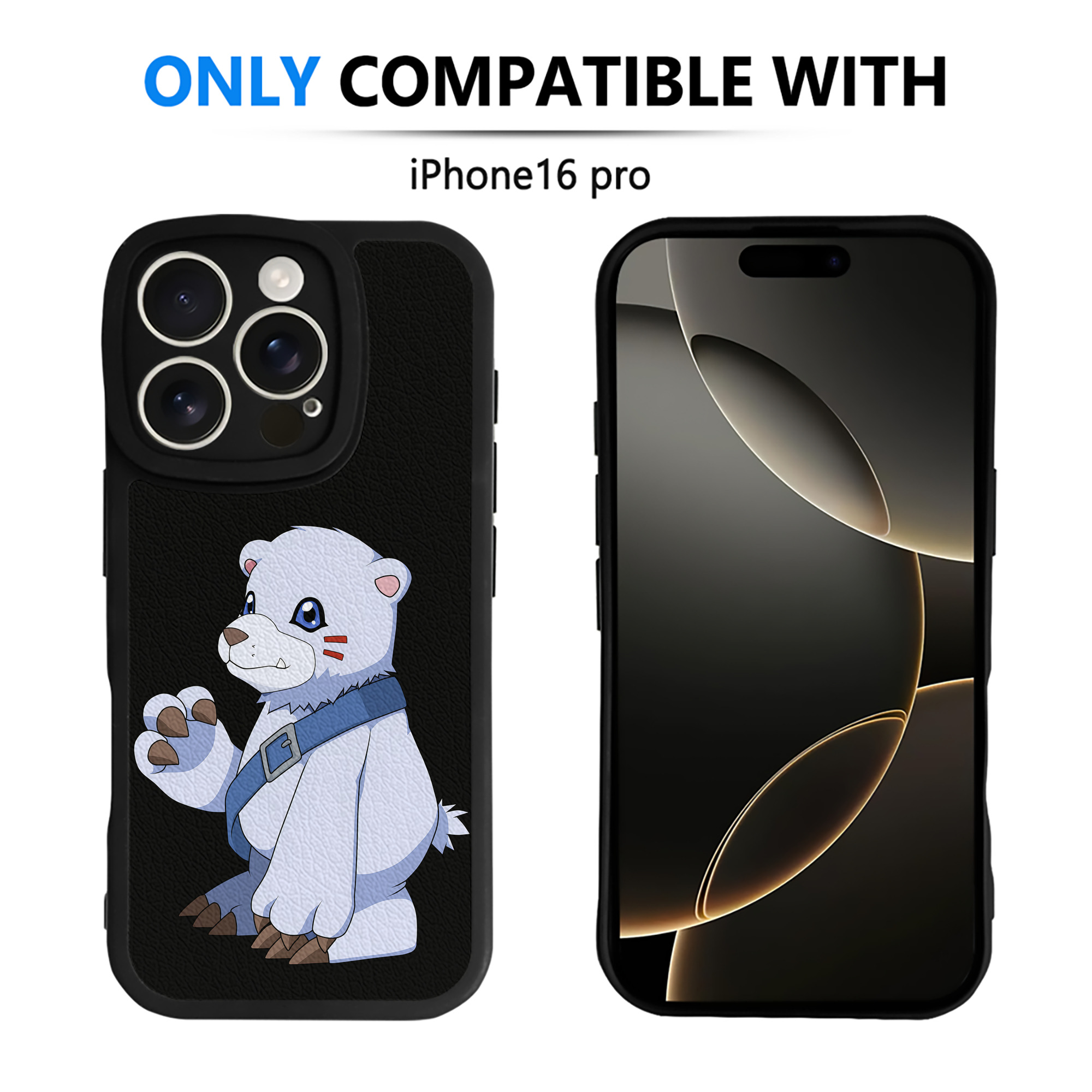 （画像用） Digimon デジタルモンスター/デジモン 【iPhone 16シリーズ対応】シリコンスマホケース（レザー調） 材質：シリコン